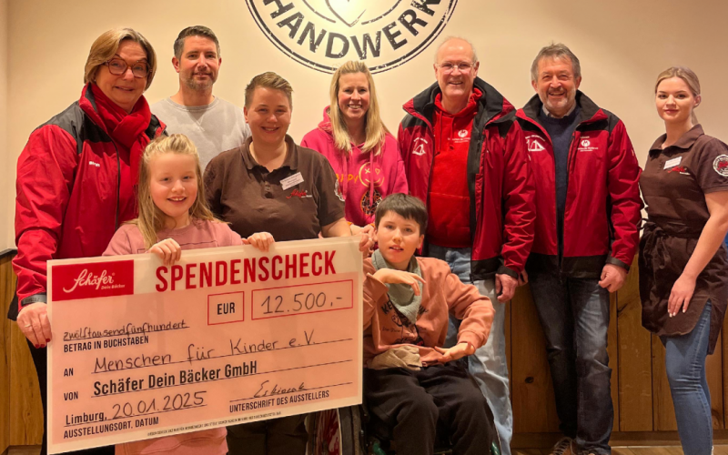 Herzbrot-Spendenübergabe: 12.500 € für Lara und Ben!